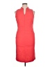 J. McLaughlin Solid Orange Red Cocktail Dress Size 14 - photo 1