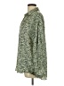 Zara Animal Print Green Long Sleeve Blouse Size L - photo 5