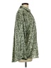 Zara Animal Print Green Long Sleeve Blouse Size L - photo 4