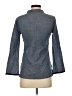 Tory Burch 100% Cotton Gray Blue Long Sleeve Blouse Size 0 - photo 2