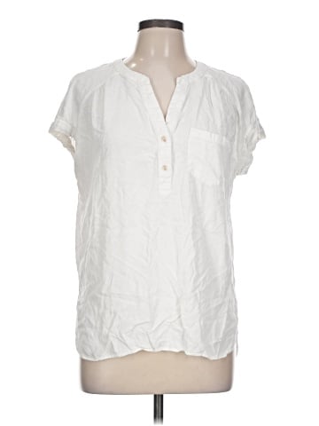 Rose + Olive Short Sleeve Henley (view 1)