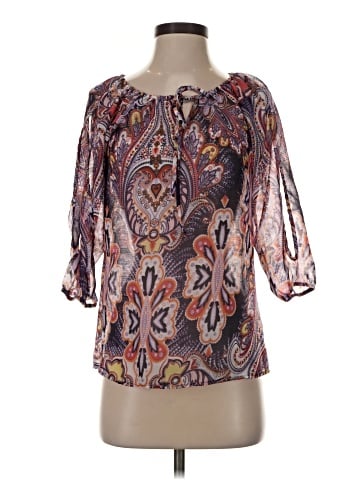 Lily White 3/4 Sleeve Blouse (view 1)