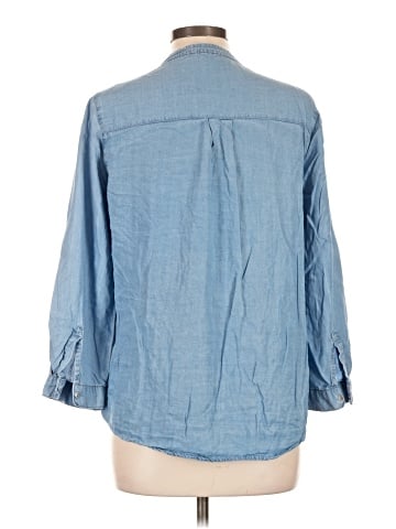 Love Tree 3/4 Sleeve Button-Down Shirt (view 2)