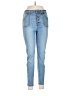 Fashion Nova Solid Blue Jeans Size 9 - photo 1