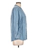 Love Tree 100% Tencel Blue 3/4 Sleeve Button-Down Shirt Size L - photo 4