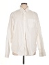 Lands' End 100% Cotton Chevron-herringbone Ivory Long Sleeve Button-Down Shirt Size XL - photo 1
