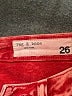 Rag & Bone 100% Cotton Paisley Red Denim Shorts Size 26 waist - photo 3