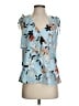Parker 100% Polyester Blue Sleeveless Blouse Size S - photo 1