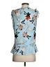 Parker 100% Polyester Blue Sleeveless Blouse Size S - photo 2