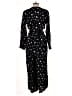 Gap 100% Rayon Floral Black Jumpsuit Size L - photo 2