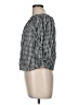 AVA 100% Cotton Checkered-gingham Black Long Sleeve Blouse Size M - photo 5
