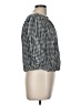 AVA 100% Cotton Checkered-gingham Black Long Sleeve Blouse Size M - photo 4