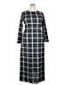 Assorted Brands 100% Polyester Plaid Gray Black Casual Dress Size XXL (estimated) - photo 1