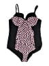 Torrid Houndstooth Black One Piece Swimsuit Size 3 D/DD - photo 1