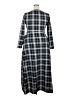 Assorted Brands 100% Polyester Plaid Gray Black Casual Dress Size XXL (estimated) - photo 2