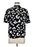 Ann Taylor 100% Polyester Print Black Short Sleeve Blouse Size M - photo 1