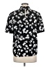 Ann Taylor 100% Polyester Print Black Short Sleeve Blouse Size M - photo 2