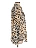 ASOS Design 100% Polyester Animal Print Ivory Long Sleeve Blouse Size 12 - photo 4