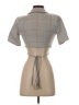 ASOS Design Tan Short Sleeve Blouse Size 4 - photo 2