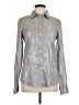 J.Crew 100% Cotton Metallic Silver Long Sleeve Button-Down Shirt Size 10 (tall) - photo 1