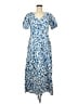 MELLODAY 100% Polyester Paisley Blue Casual Dress Size M - photo 1