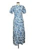 MELLODAY 100% Polyester Paisley Blue Casual Dress Size M - photo 2