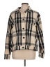 Lucky Brand 100% Cotton Plaid Ivory Jacket Size L - photo 1