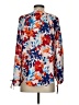 Parker 100% Polyester Orange 3/4 Sleeve Blouse Size S - photo 2