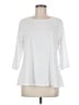 N Touch White 3/4 Sleeve T-Shirt Size M (petite) - photo 1
