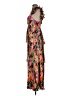 Saylor 100% Polyester Tropical Orange Cocktail Dress Size L - photo 5