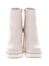 Steve Madden 100% Leather White Ankle Boots Size 9 - photo 2