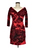 Muse Tie-dye Red Cocktail Dress Size 6 - photo 1