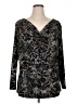 Daisy Fuentes Black Long Sleeve Blouse Size 1X - photo 1