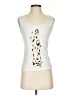 Escada Animal Print Ivory Sleeveless T-Shirt Size EU 34 / US 4 - photo 1