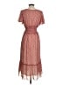 Max Studio 100% Polyester Hearts Burgundy Casual Dress Size S - photo 2
