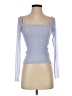 Second Skin Blue Long Sleeve Top Size XS - photo 1
