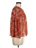 Lucky Brand 100% Polyester Orange 3/4 Sleeve Blouse Size M - photo 4
