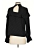 Very J 100% Polyester Polka Dots Black Long Sleeve Blouse Size S - photo 2