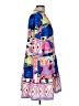 Shein Print Blue Casual Dress Size 6 - photo 4