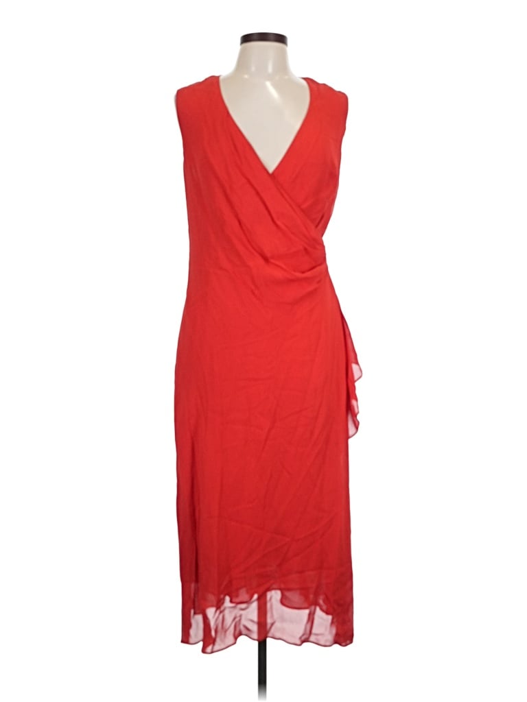 Pre-owned Donna Ricco Cocktail Dress In Red