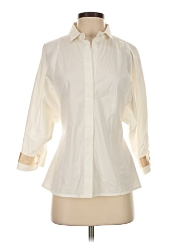 Ellen Tracy 3/4 Sleeve Button-Down Shirt (view 1)