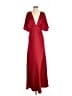 BHLDN 100% Polyester Red Cocktail Dress Size 8 - photo 1