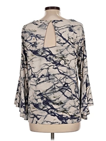 Joan Vass 3/4 Sleeve Blouse (view 2)
