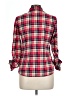 Bella D 100% Polyester Plaid Red Long Sleeve Blouse Size L - photo 2
