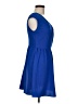Kieu's 100% Polyester Solid Blue Casual Dress Size M - photo 4