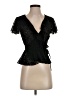Forever 21 100% Polyester Black Short Sleeve Blouse Size S - photo 1