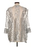 Alex Evenings 100% Polyester Silver Cardigan Size L (estimated) - photo 2