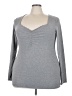 Torrid Gray 3/4 Sleeve T-Shirt Size 3X Plus (3) - photo 1