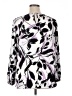 Apt. 9 100% Polyester Print Purple Long Sleeve Blouse Size XL - photo 2