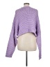 Missguided 100% Acrylic Solid Purple Pullover Sweater Size 6 - 8 - photo 2